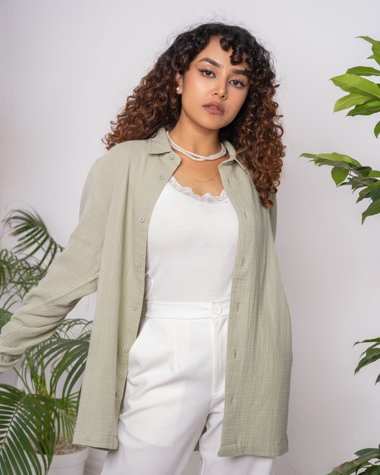 Waffle Shirt - Unisex - Light Lemon
