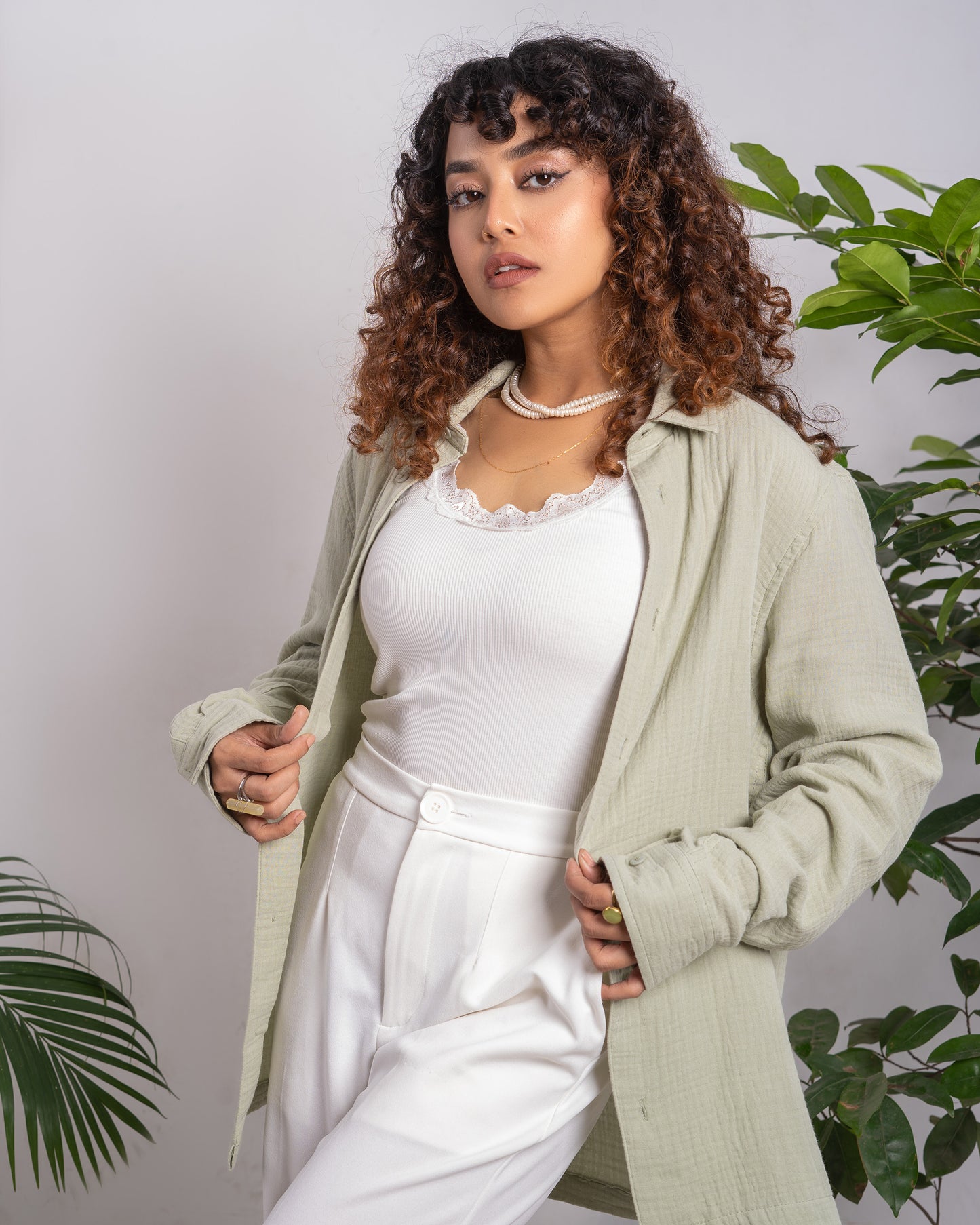 Waffle Shirt - Unisex - Light Lemon