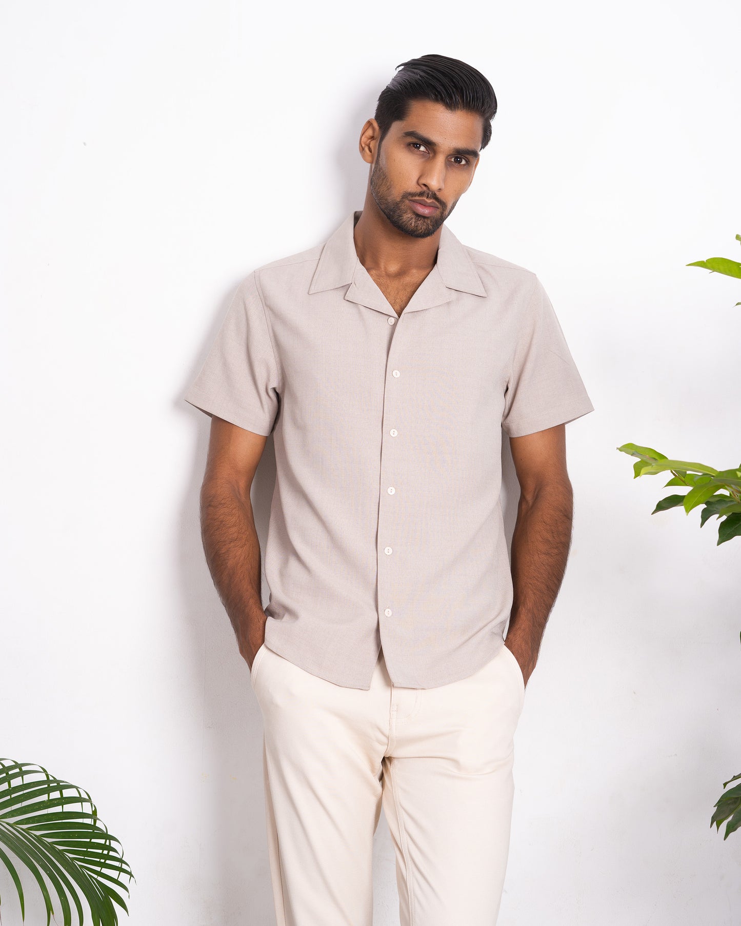 Cubana - Sand- Cuban Shirt For Men