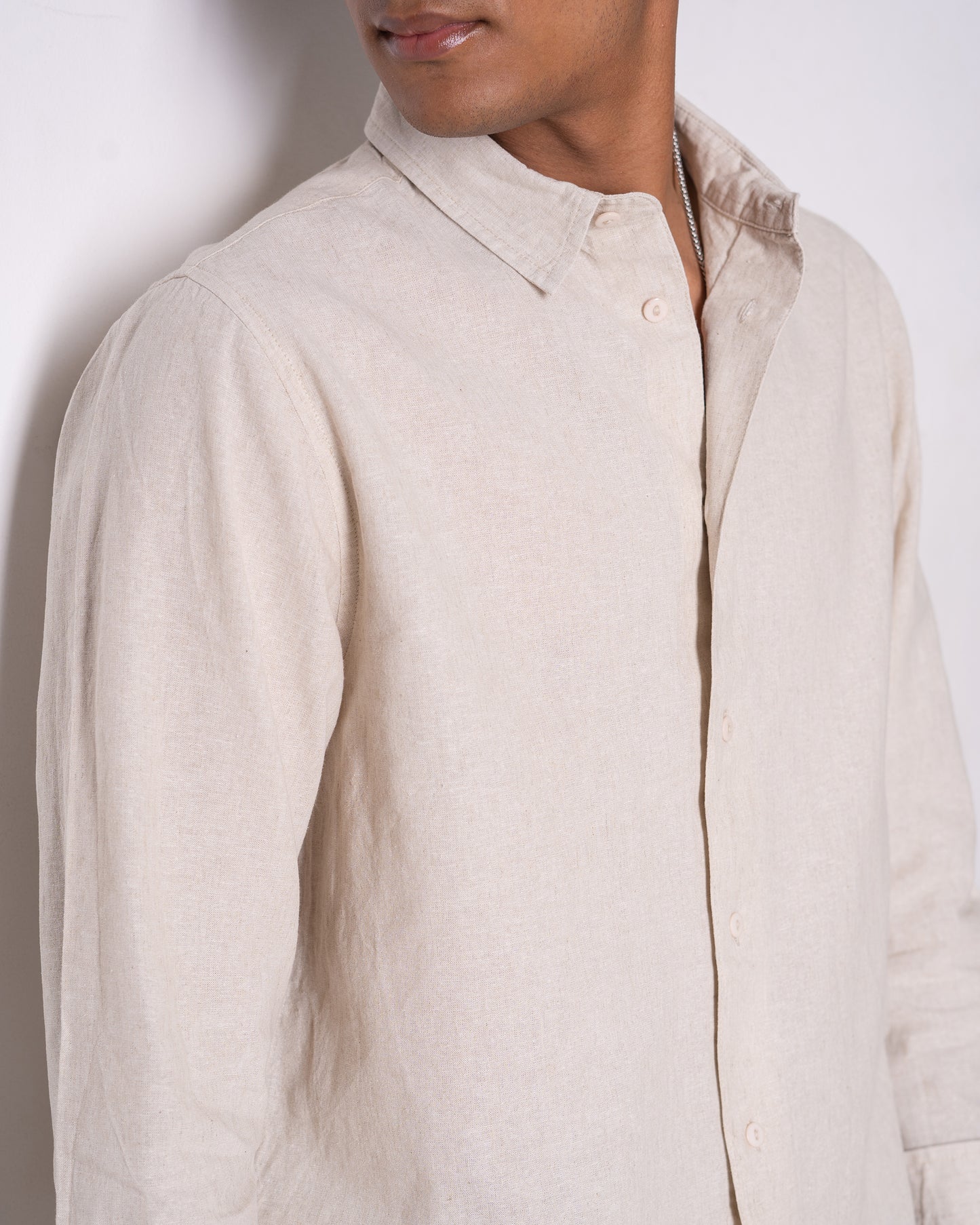 Linen Shirt for Men - Sand