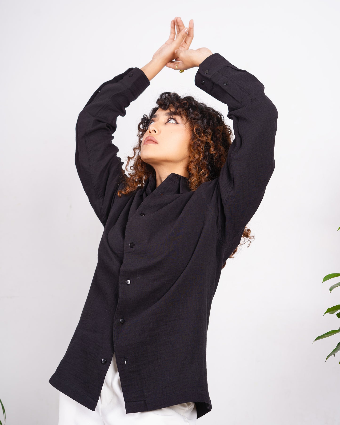 Waffle Shirt - Unisex - Black