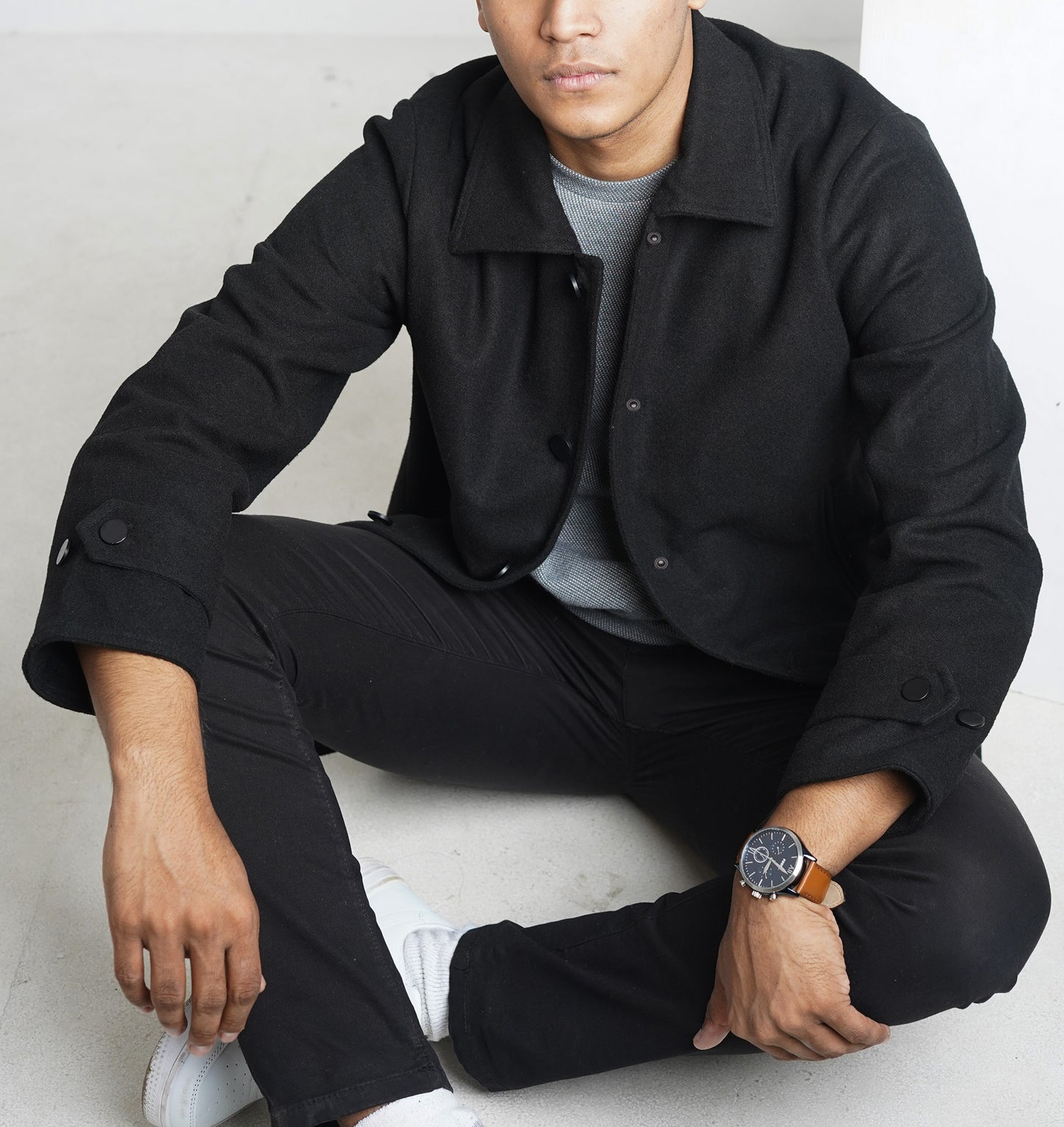 Kieran Coat for Men - Midnight Black