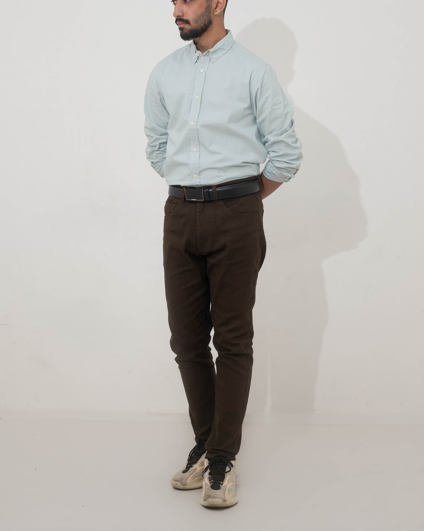 Aqua Stripe - Casual Shirt For Men