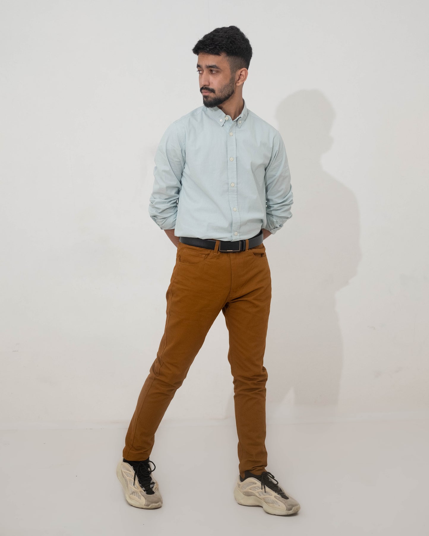 Aqua Stripe - Casual Shirt For Men
