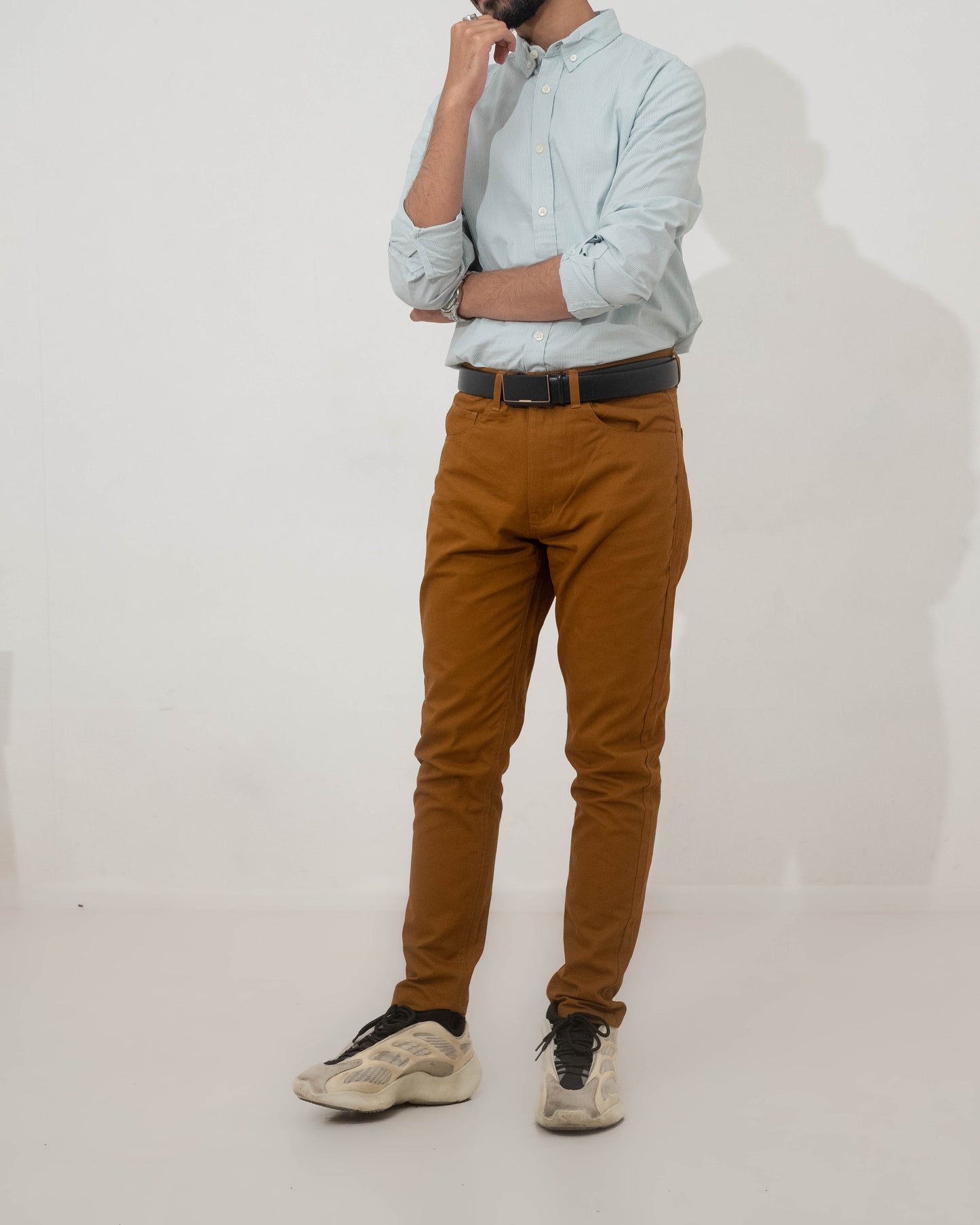 Aqua Stripe - Casual Shirt For Men