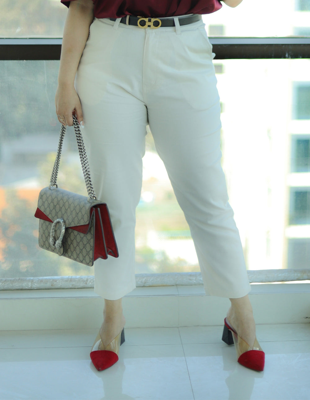 Spashe White Women's Pant Days Like This 1
