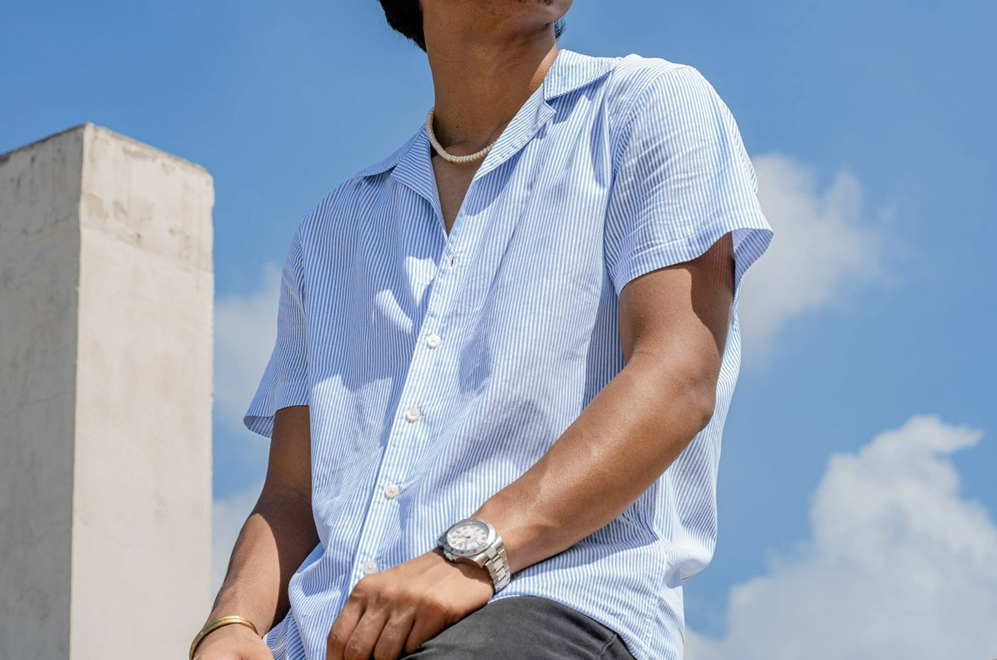 Cubana Raya - Thin Stripe - Cuban Shirt For Men