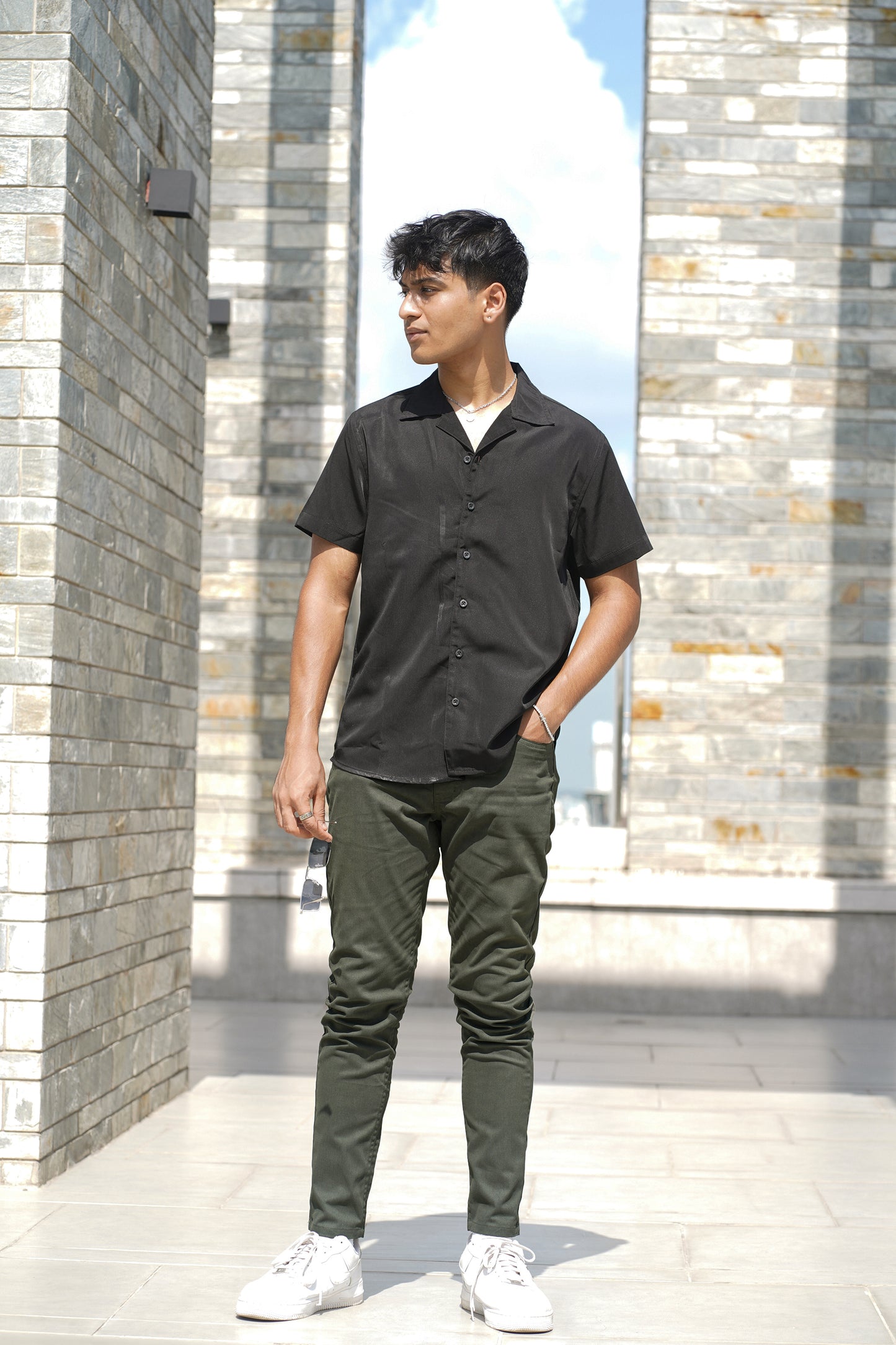 John Trousers - Dark Green Pants for Men