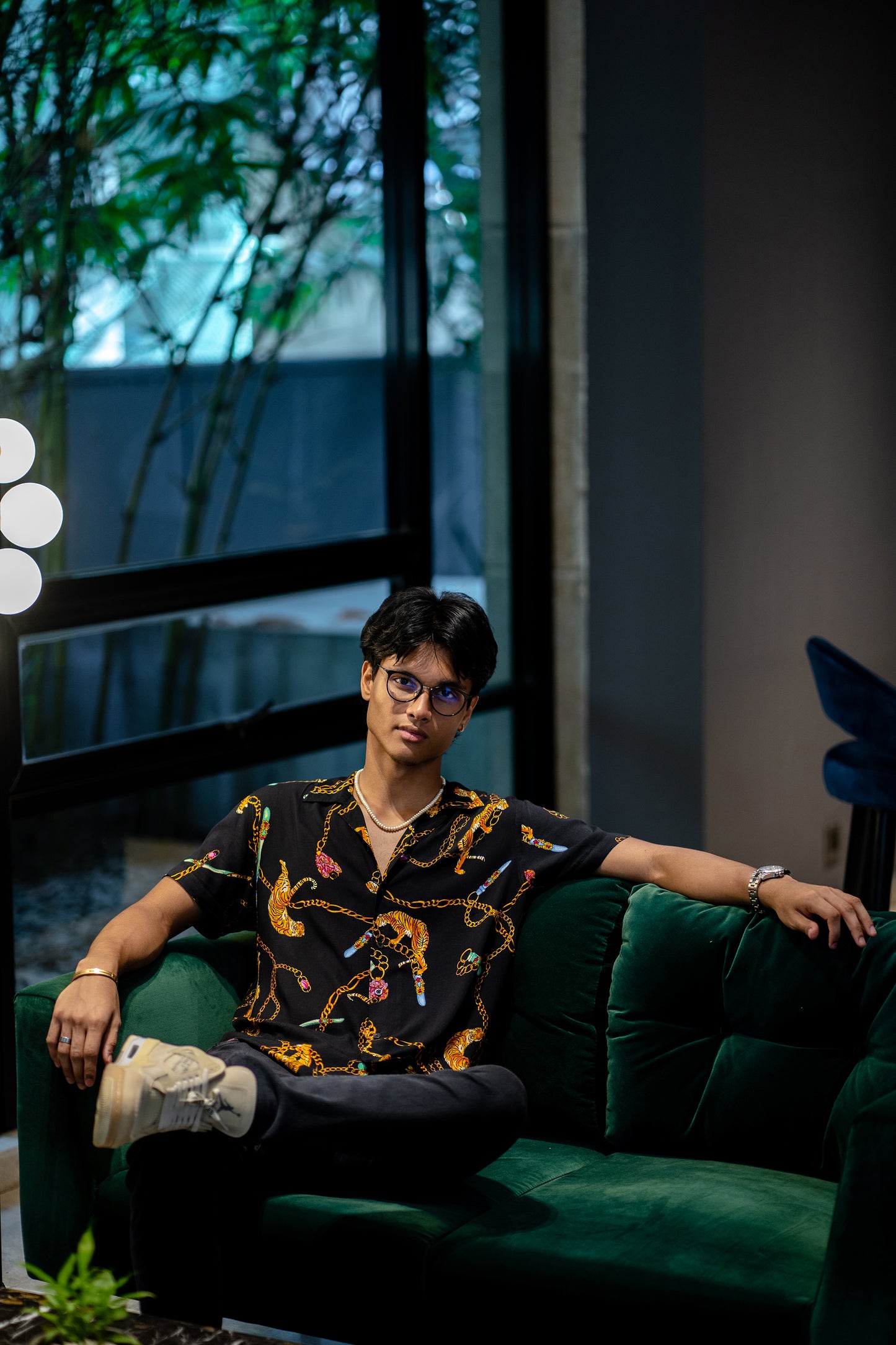 Cubana - Tigers and Chains - Cuban Shirt For Men