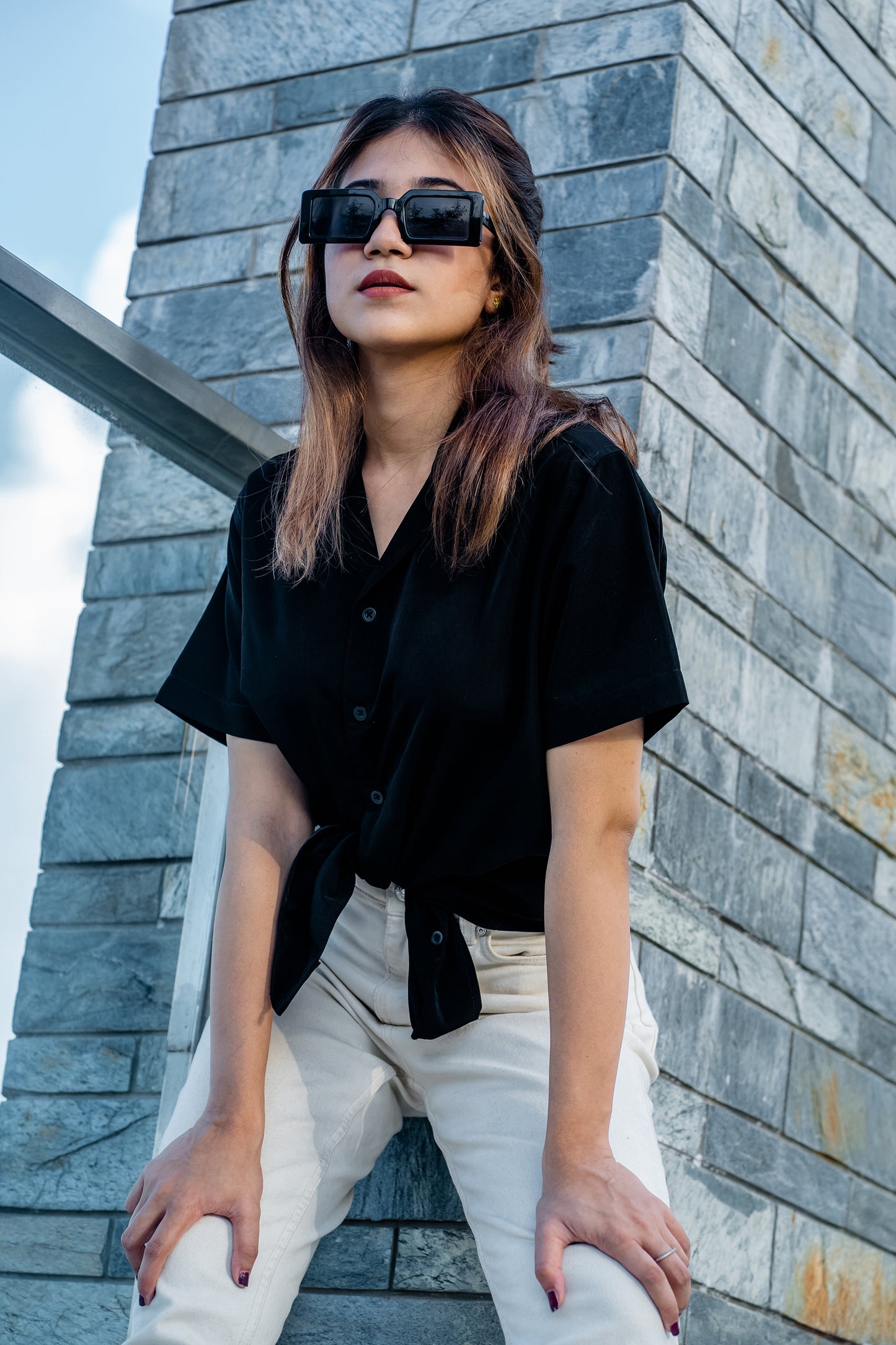 Cubana - Black - Cuban Shirt For Women