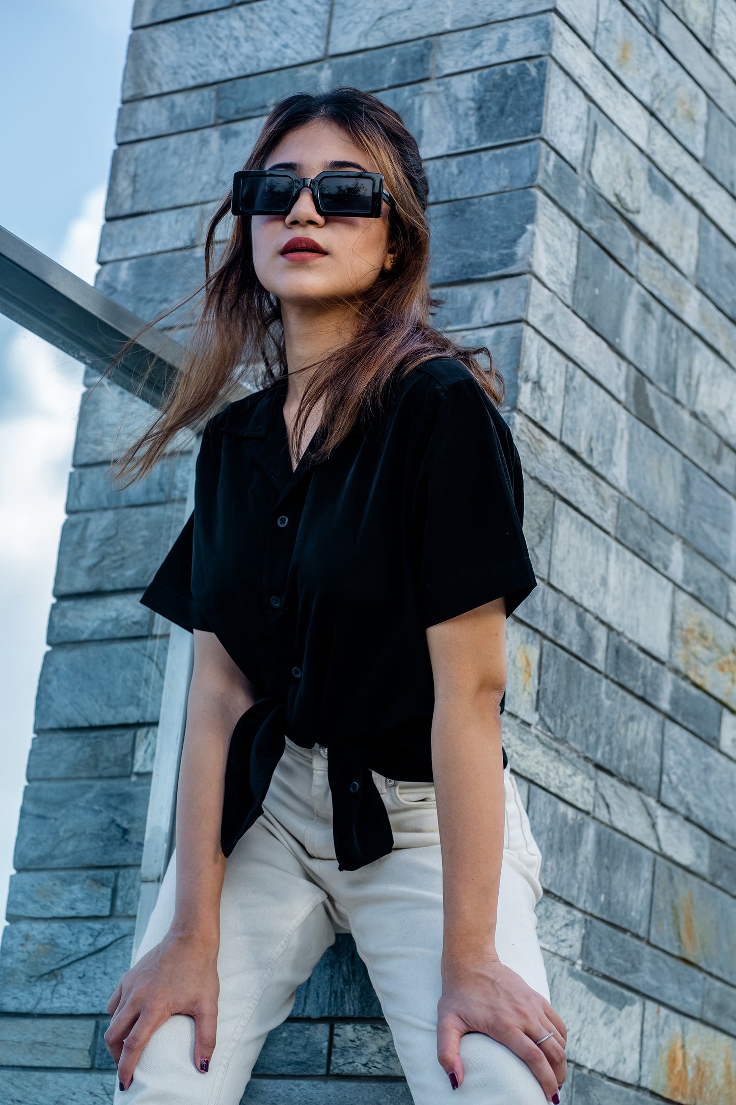 Cubana - Black - Cuban Shirt For Women