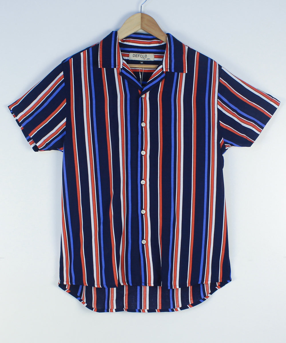 Cubana Raya - Multi Striped - Cuban Shirt For Men