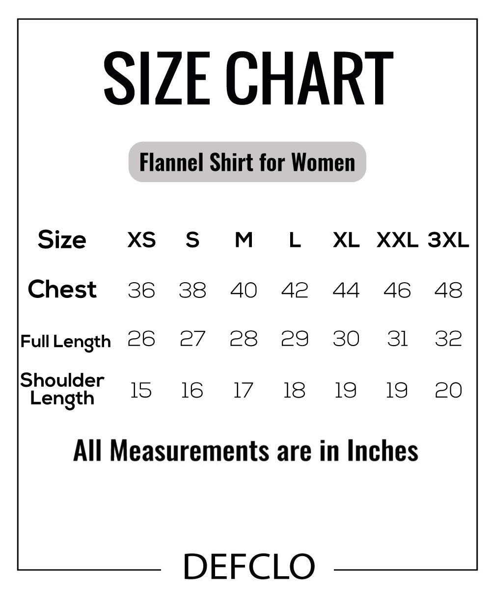 Flannel Shirt for Women - Black & White
