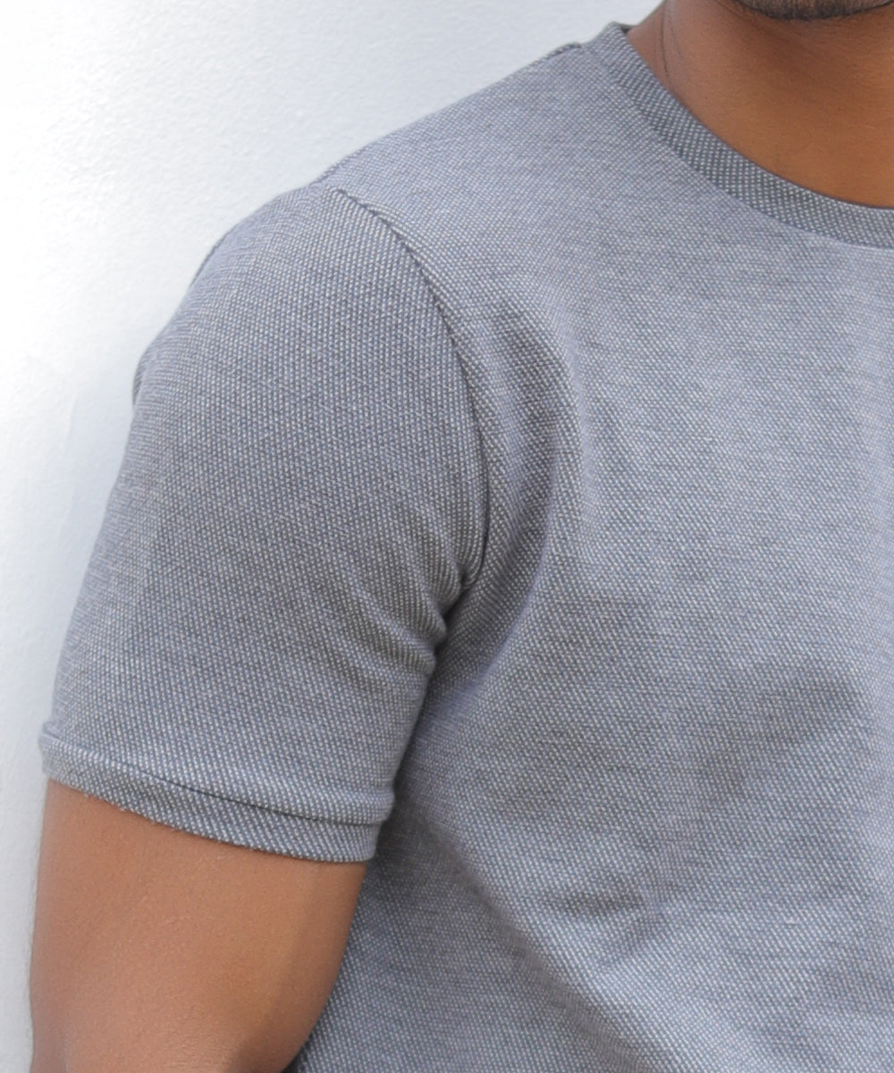 JW Tee- Grey Waffle T-Shirt
