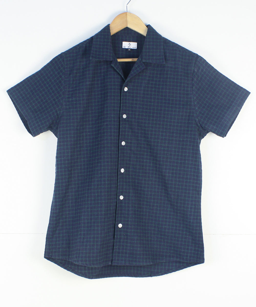 Men's Cuba Shirt - Navy/Green