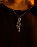 Map of Palestine Pendant Set