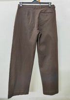 Wide Leg Pants For Men - Dark Brown - Loose Fit