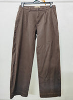 Wide Leg Pants For Men - Dark Brown - Loose Fit