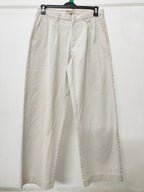 Wide Leg Pants For Men - Off White - Loose Fit