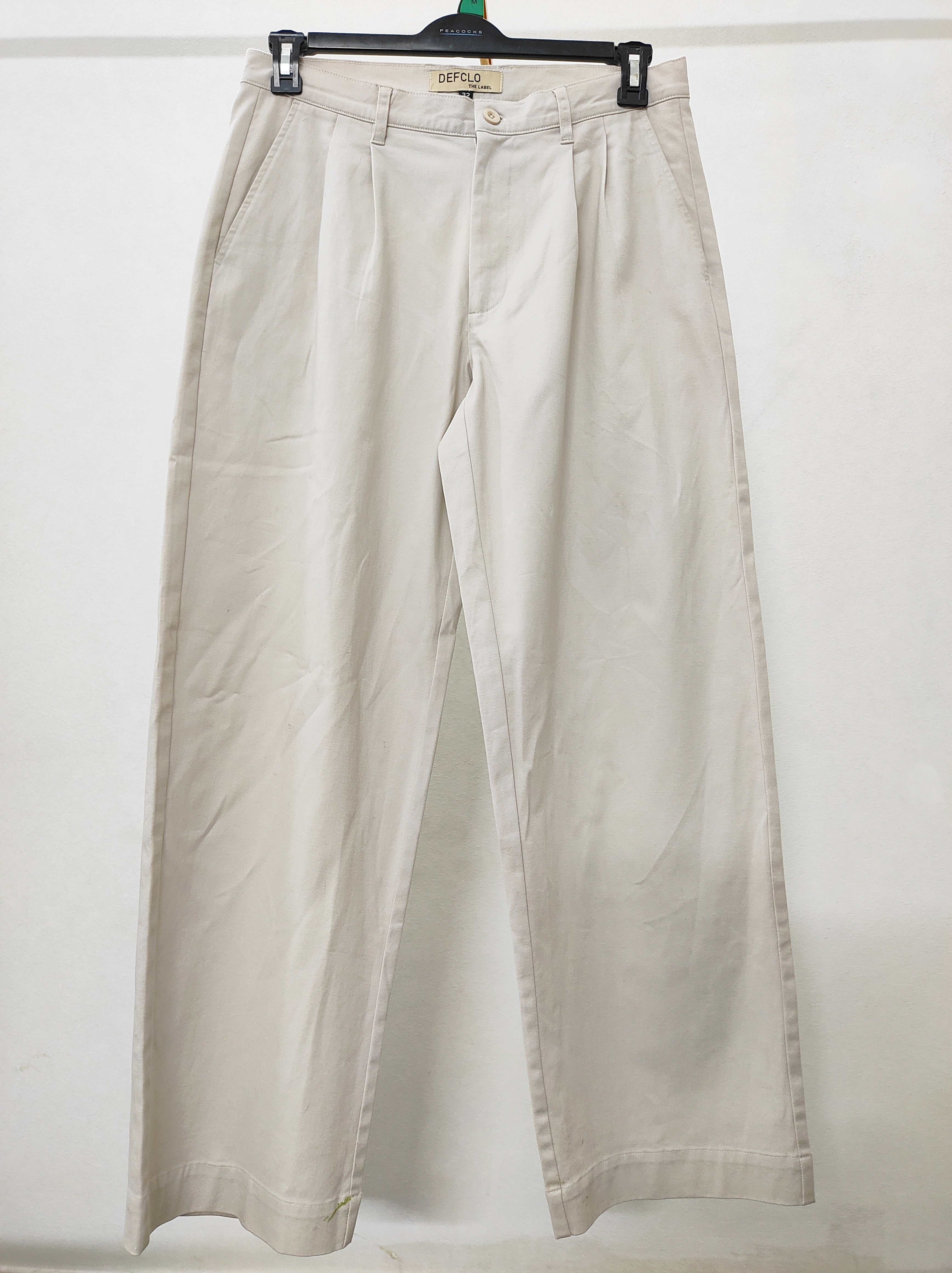 Wide Leg Pants For Men - Off White - Loose Fit