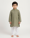 Arhaan Jr. - Light Green Panjabi For Kids
