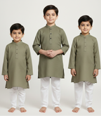Arhaan Jr. - Light Green Panjabi For Kids
