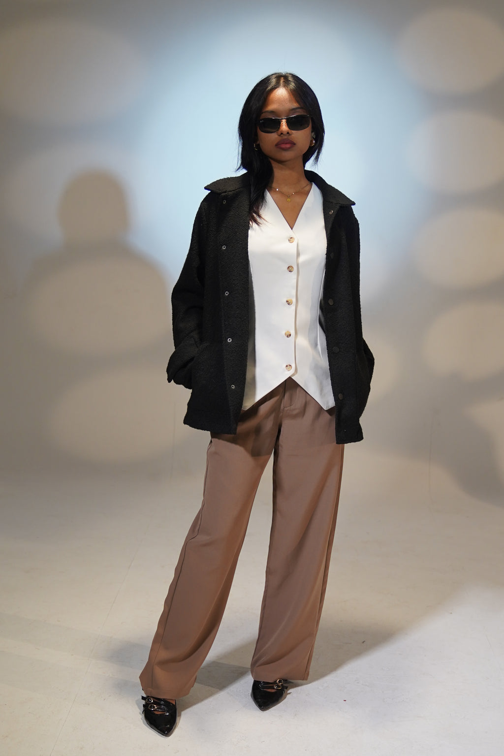 Kieran Coat Deluxe - Unisex - Black Textured