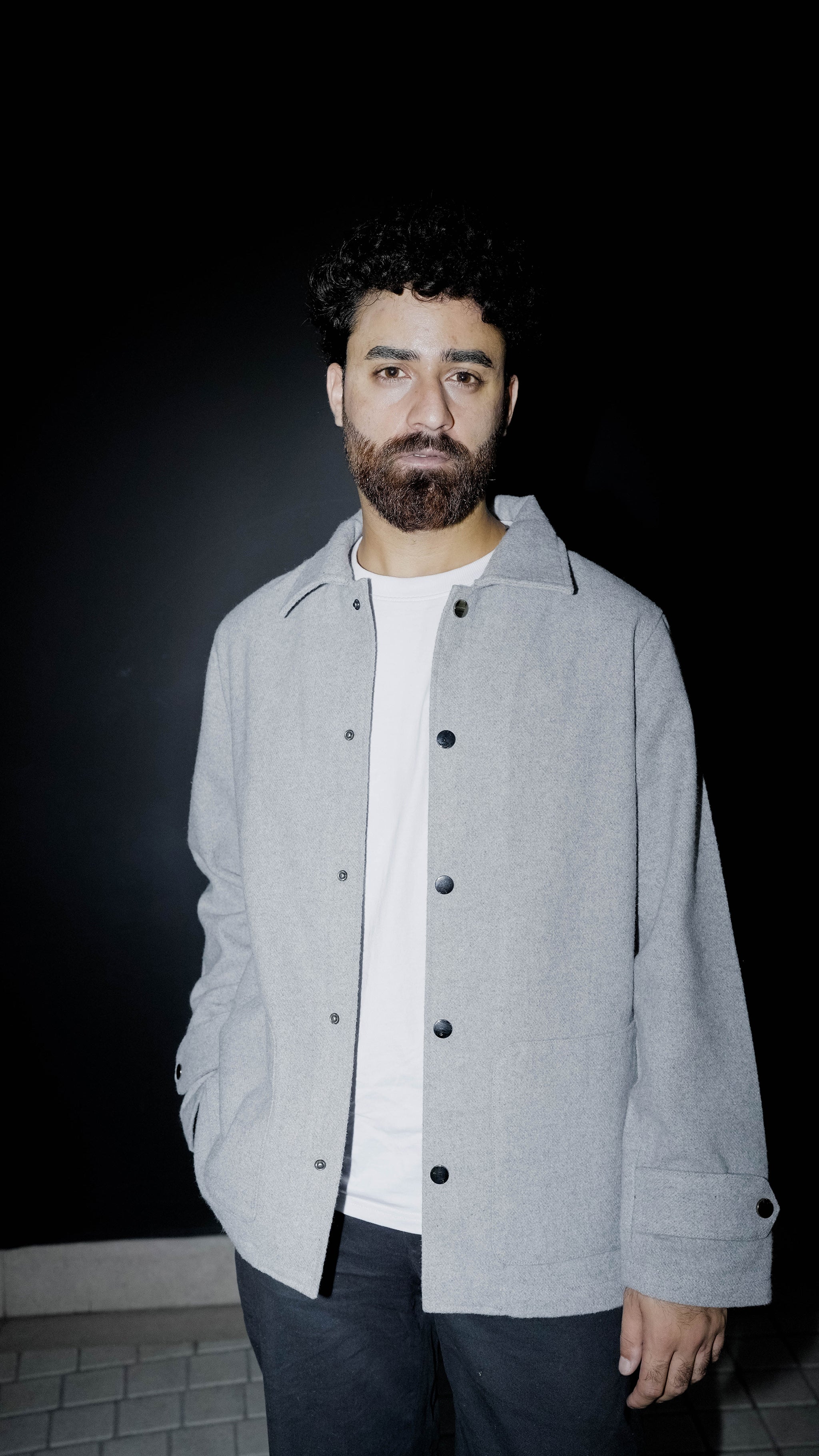 Kieran Coat Deluxe for Men - Light Grey