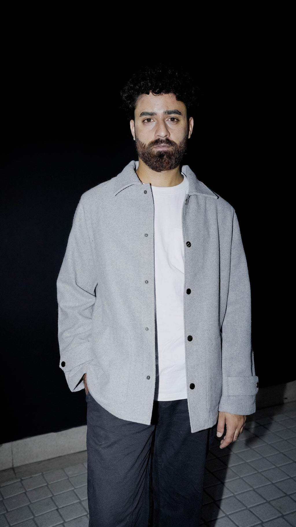 Kieran Coat Deluxe for Men - Light Grey