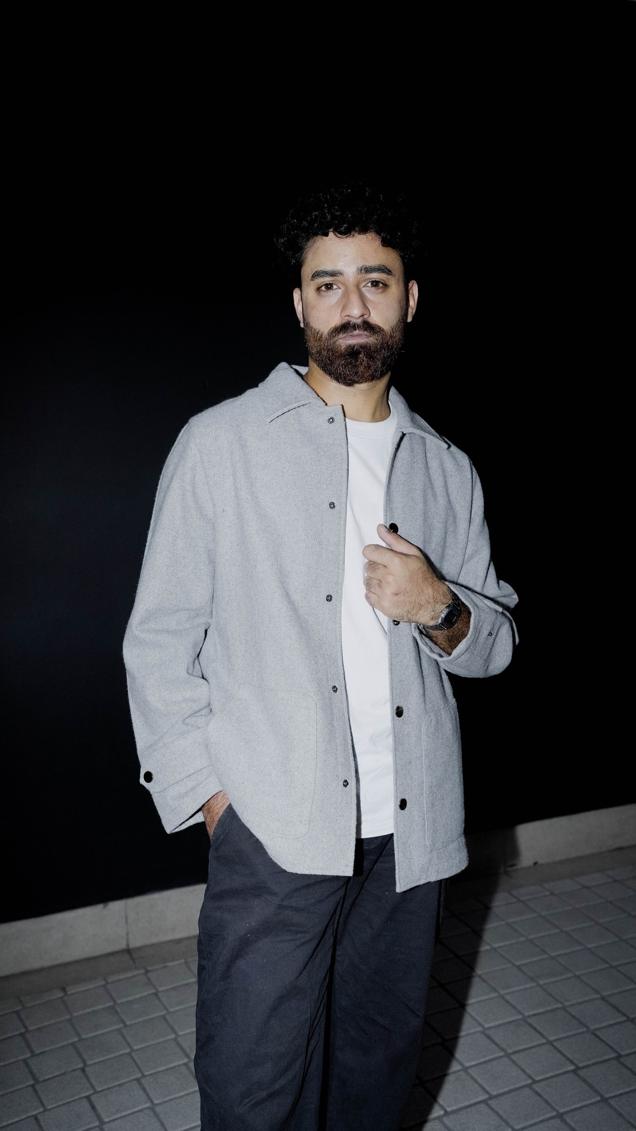 Kieran Coat Deluxe for Men - Light Grey