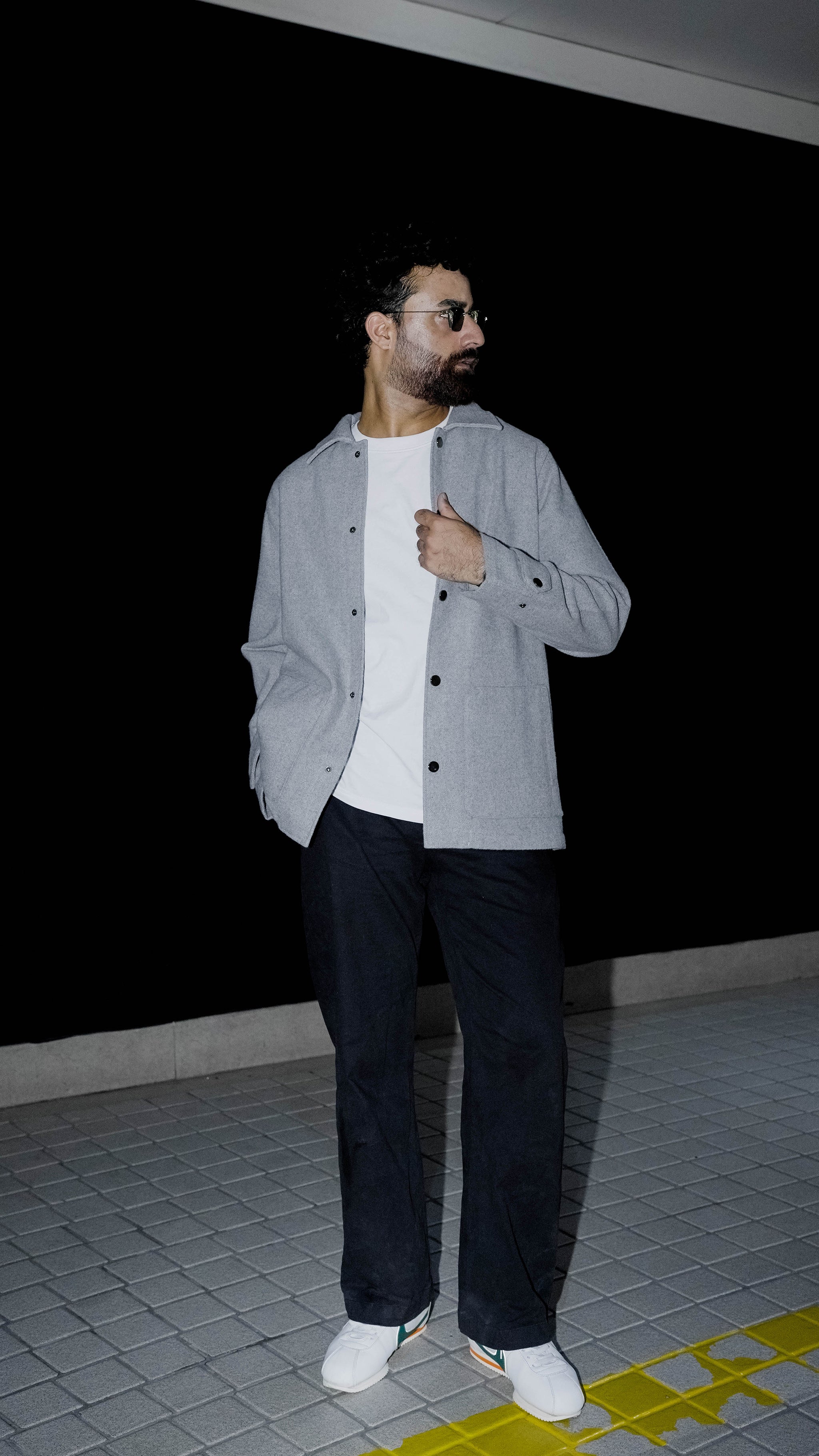 Kieran Coat Deluxe for Men - Light Grey