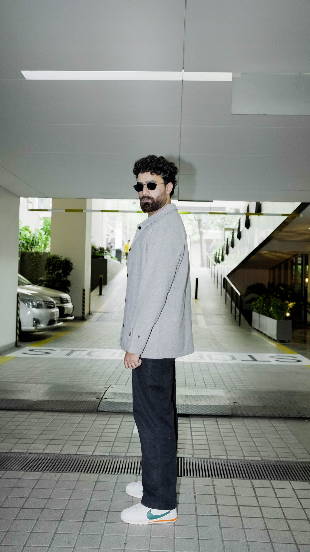 Kieran Coat Deluxe for Men - Light Grey