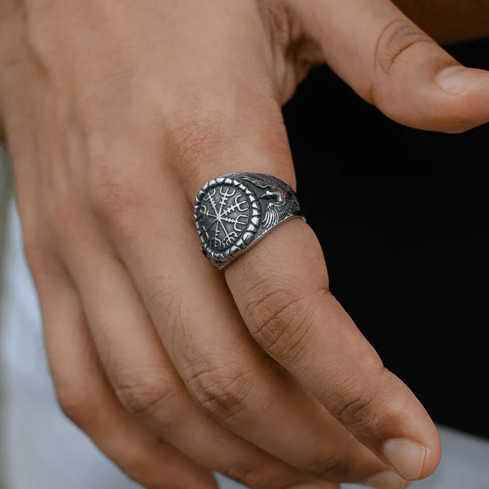 Trident Compass Ring