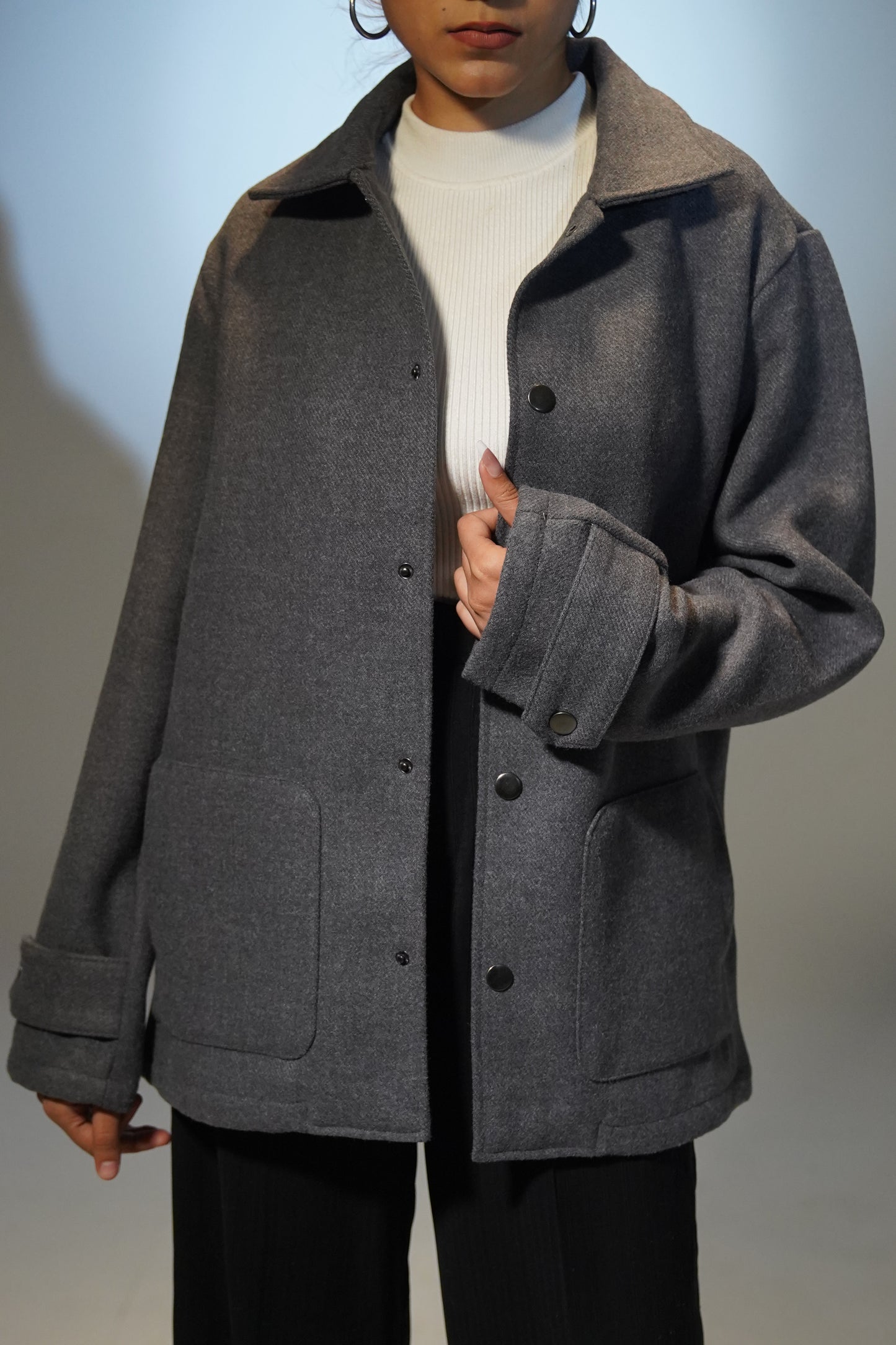 Kieran Coat Deluxe - Unisex - Charcoal Grey