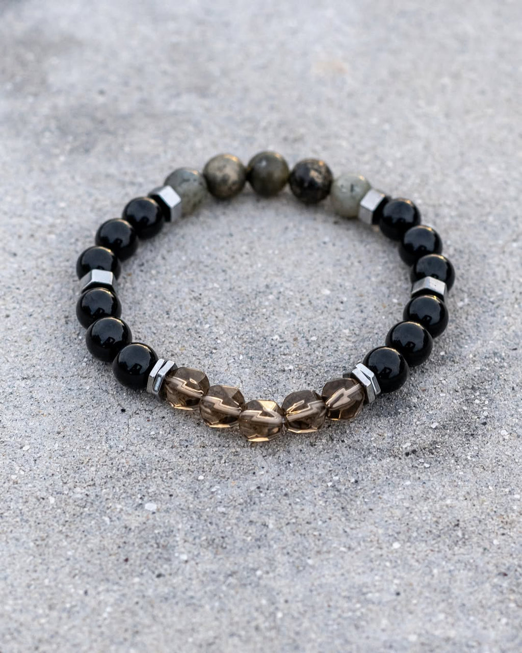 Multi Faceted Beads Bracelet