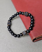 Dark Stone Beads Bracelet