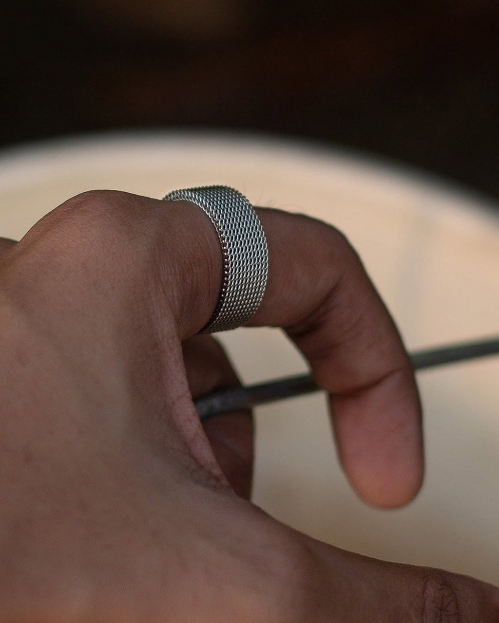 Mesh Ring - Steel