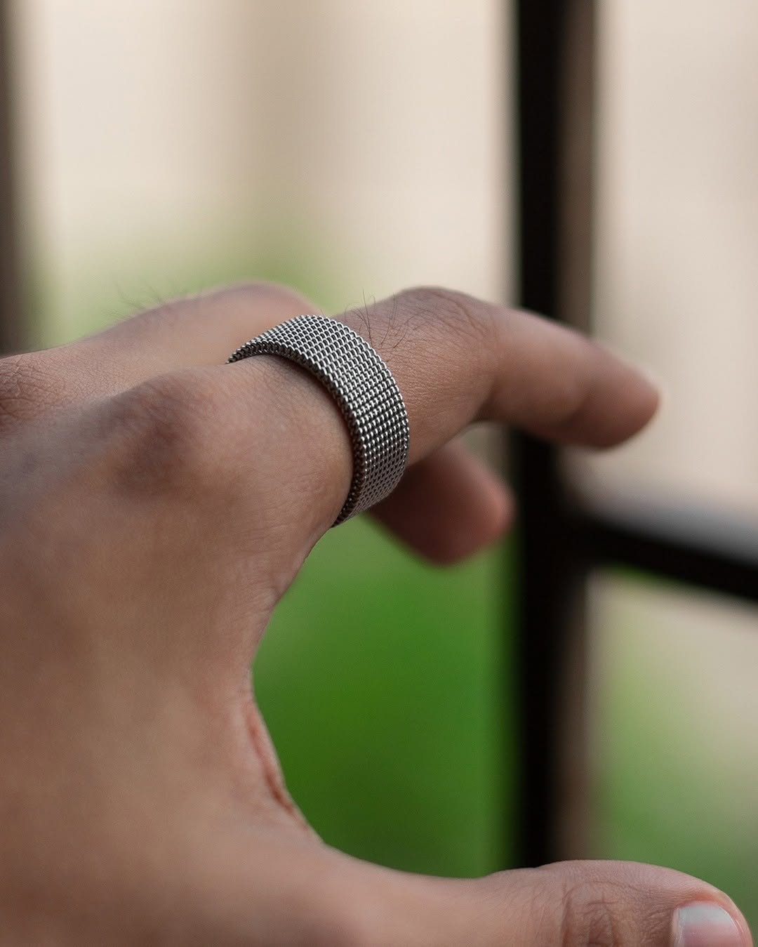 Mesh Ring - Steel