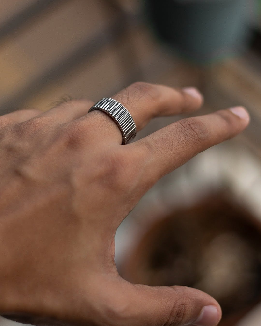 Mesh Ring - Steel