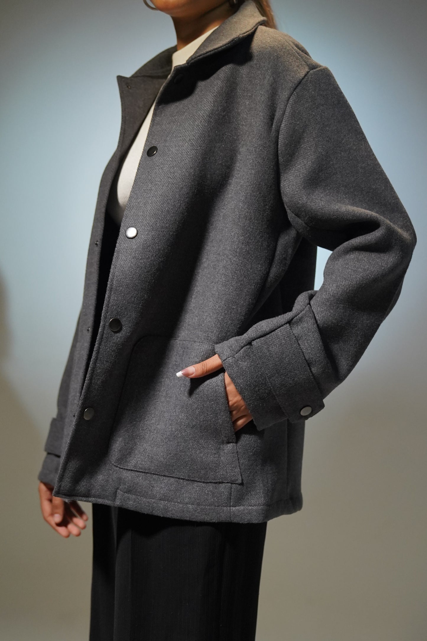 Kieran Coat Deluxe - Unisex - Charcoal Grey