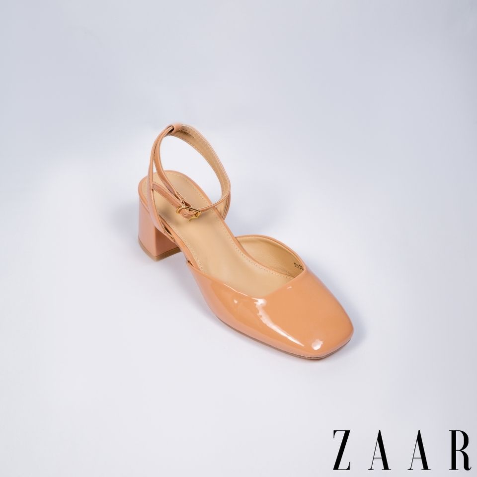 Block Heels with Buckles - Rose Bloom
