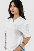 Water Repellent T-Shirt - 上質 Japanese Grade - Crew Neck - White Tee for Women