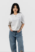 Water Repellent T-Shirt - 上質 Japanese Grade - Crew Neck - White Tee for Women