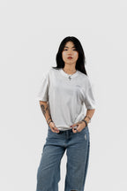 Water Repellent T-Shirt - 上質 Japanese Grade - Crew Neck - White Tee for Women