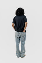 Water Repellent T-Shirt -上質 Japanese Grade - Crew Neck - Black Tee for Men