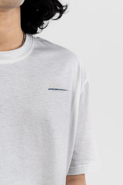 Water Repellent T-Shirt - 上質 Japanese Grade - White Regular Fit for Men