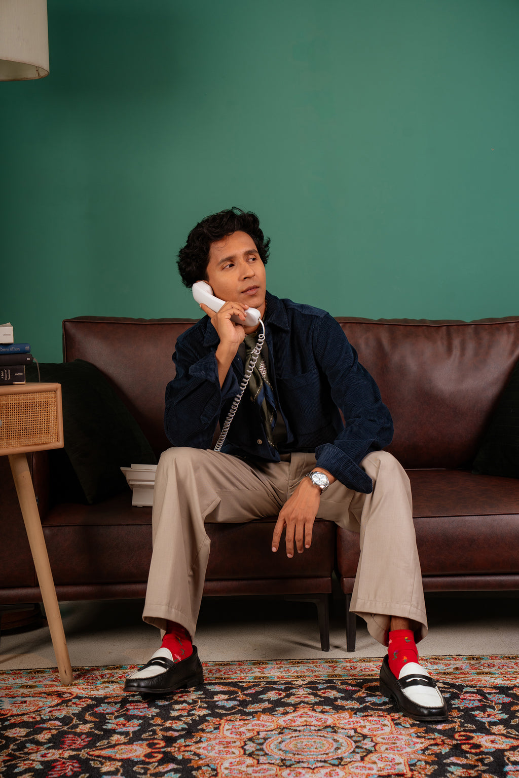 Shacket Corduroy Overshirt - Navy - Dual Pocket - Unisex