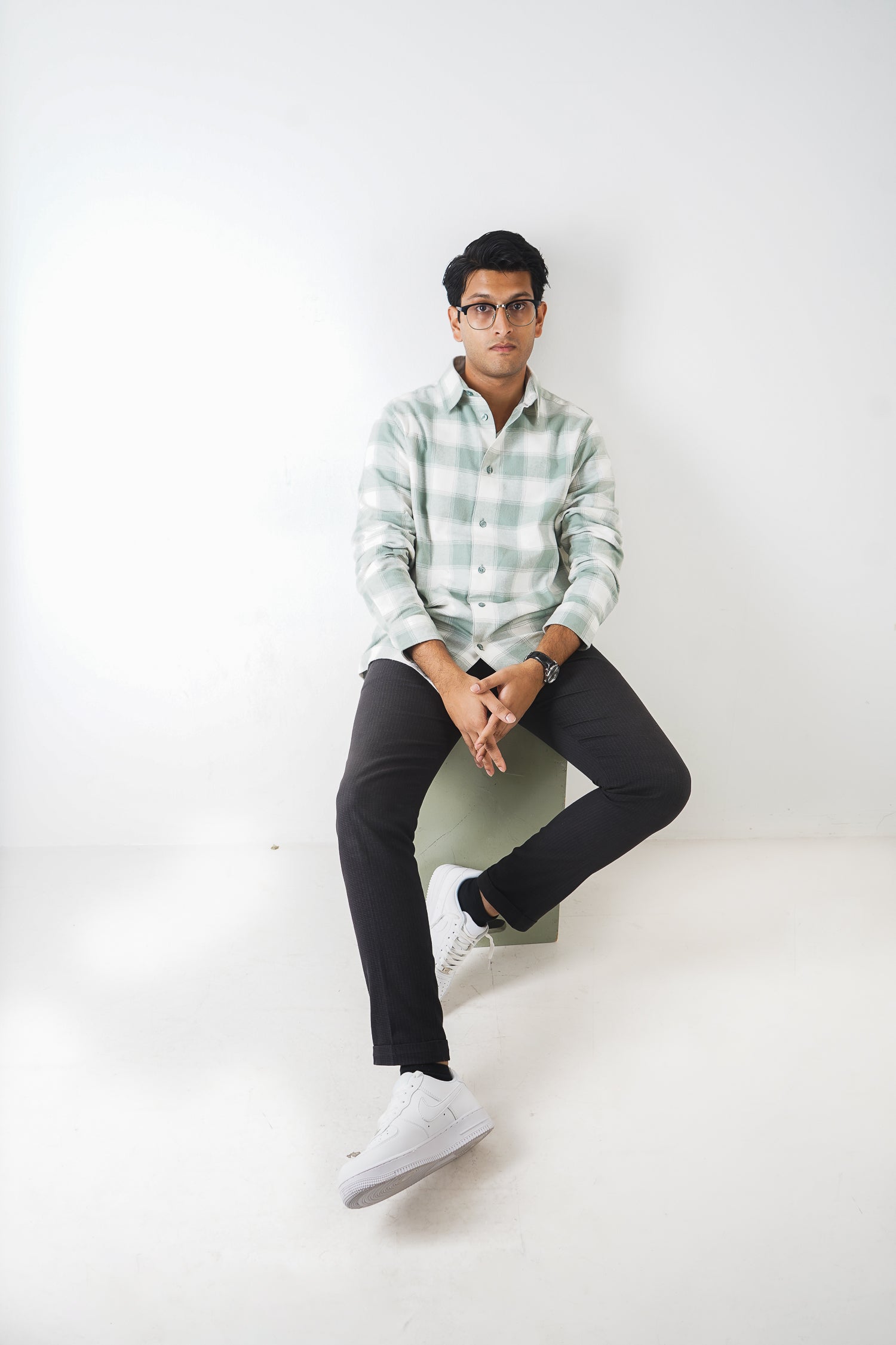 Flannel Shirt for Men - White & Pastel