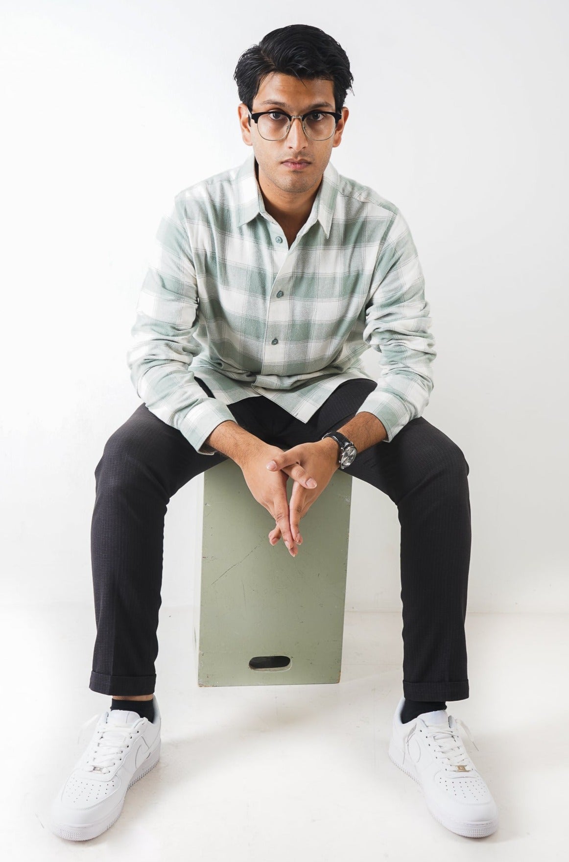 Flannel Shirt for Men - White & Pastel