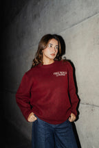 Copenhagen Crimson - FWP Scandi Academy Crew Knit Sweater - Unisex